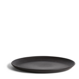 Stoneware Flat Dinner Plate - Black