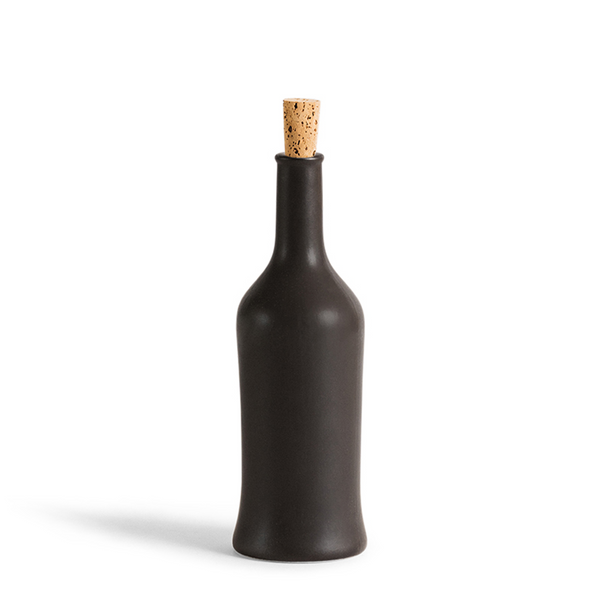 Stoneware Olive Oil Bottle Brutto - Black