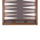 Leather Backgammon Case - Smoke Small