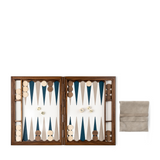 Backgammon Set - Stone Calfskin