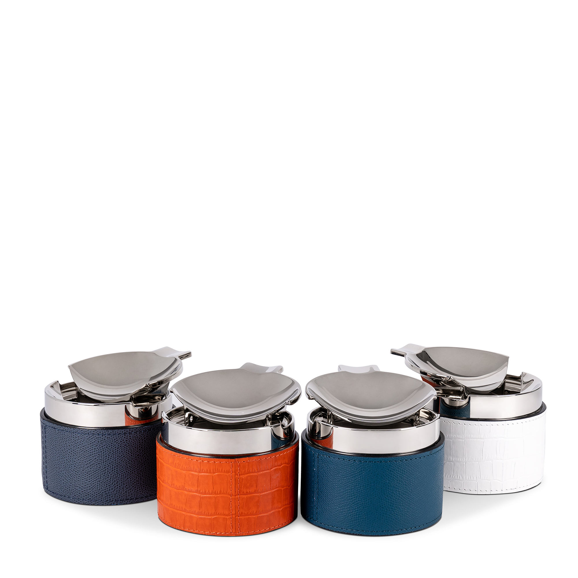Leather-Wrapped Colorado Ashtray - Petrol Blue Golf