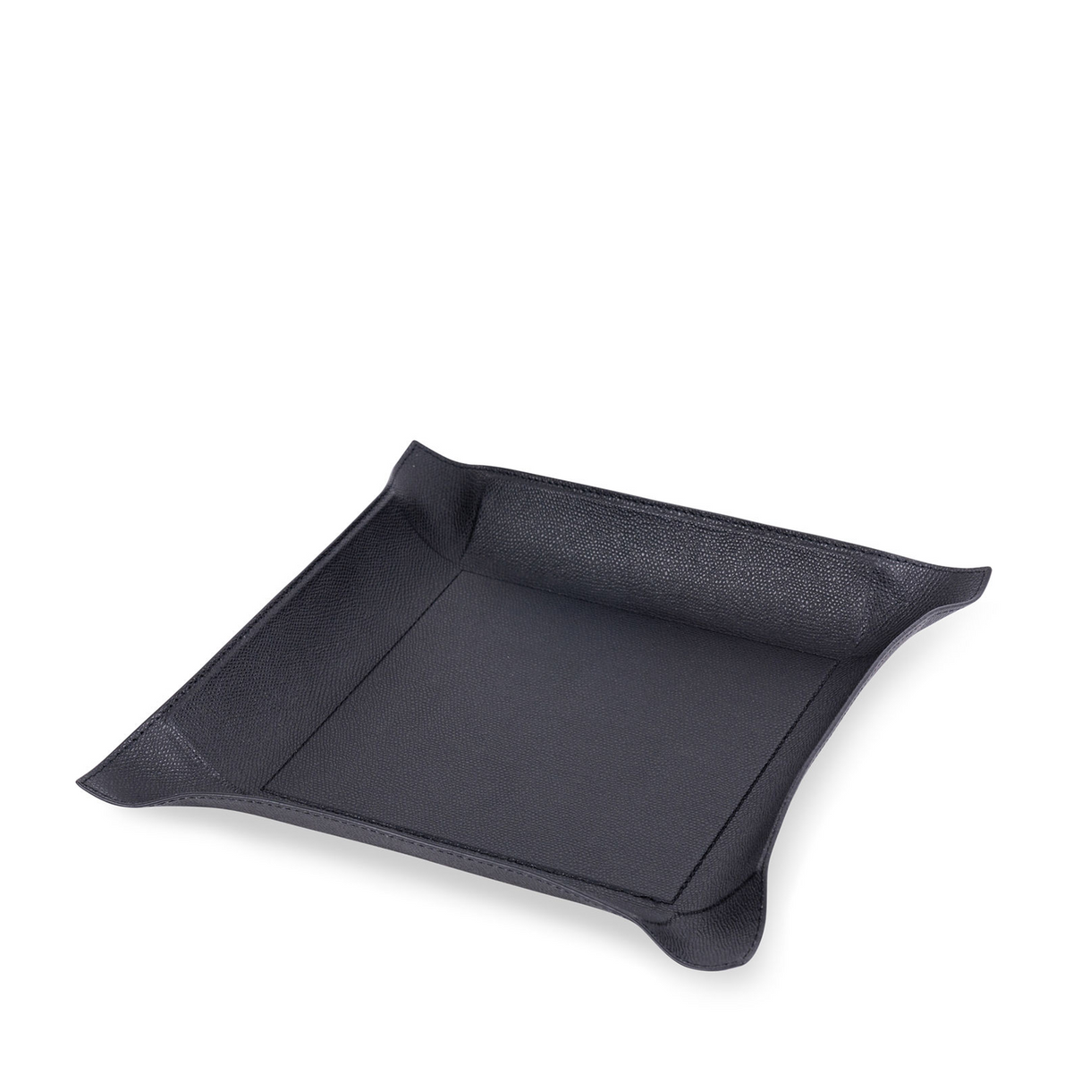 Jack Leather Valet Tray - Black Golf Large