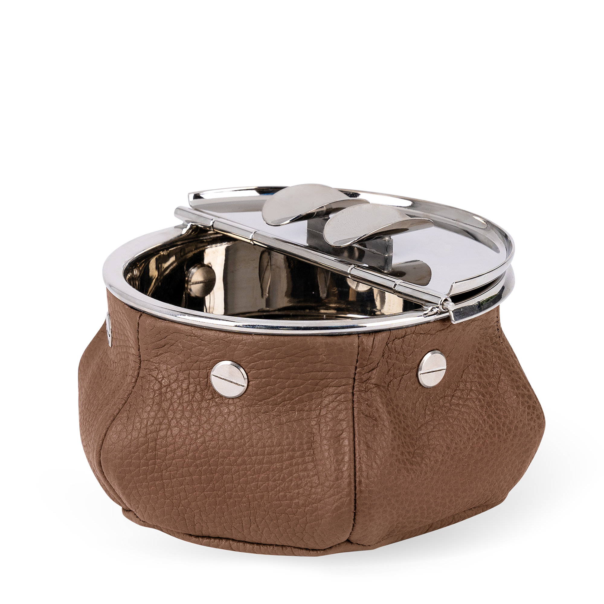 Laurence Leather Bean Bag Ashtray + Cigar Holder - Tobacco Deer
