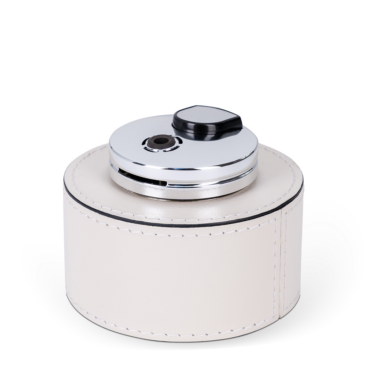 Montego Leather Table Lighter - Off White Nappa