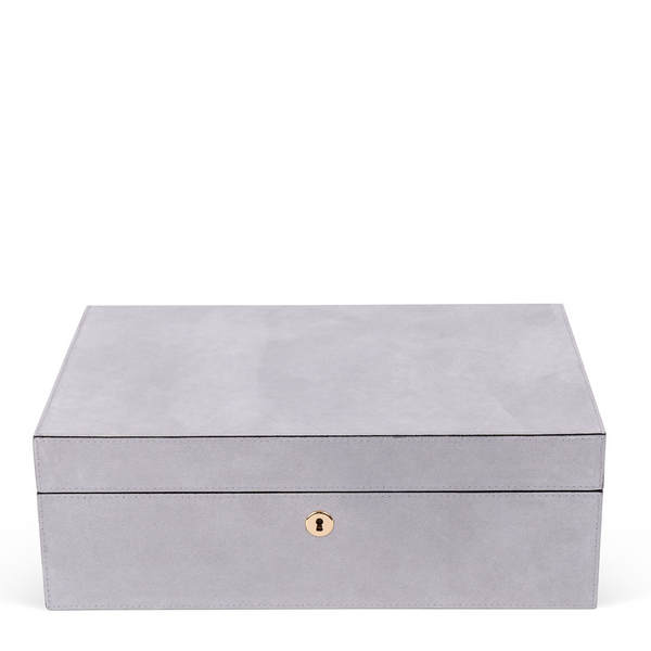 Suede Jewelry Box - Feather