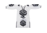 Grayson Dress - White + Black