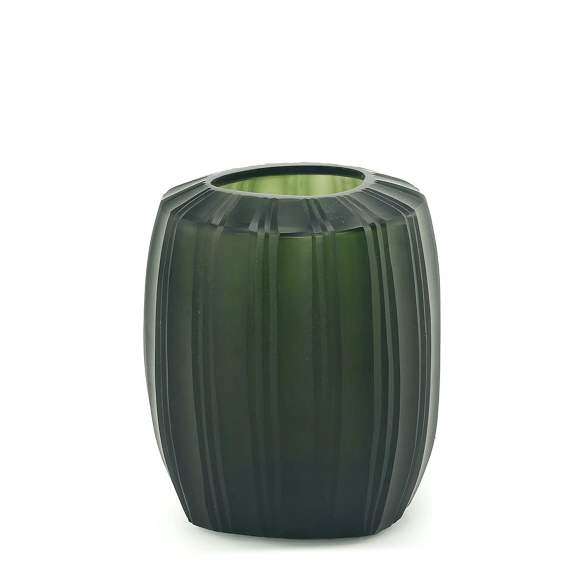 Malibu Vase Medium - Black/Steelgrey