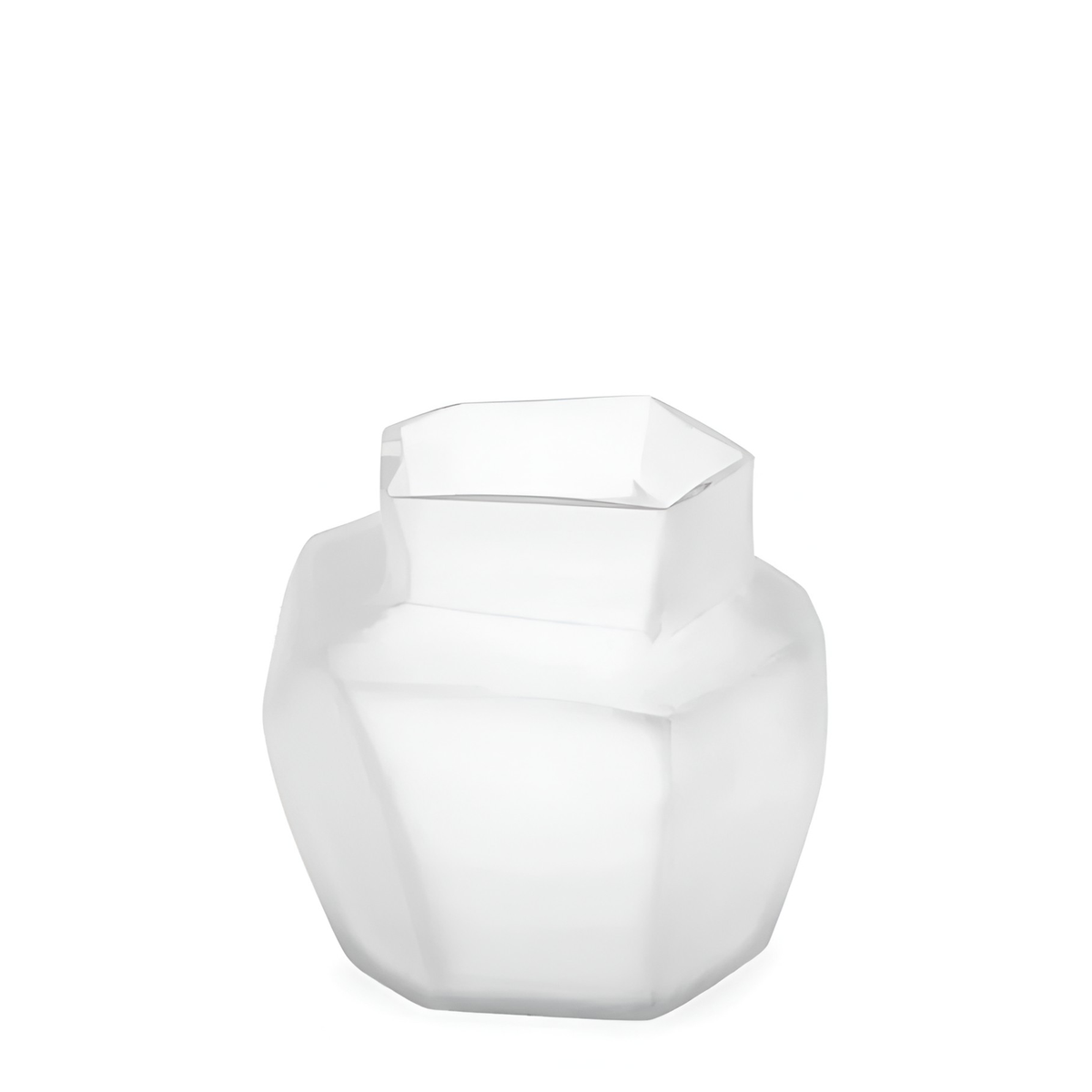 Soho Vase - Murano Glass Clear Round