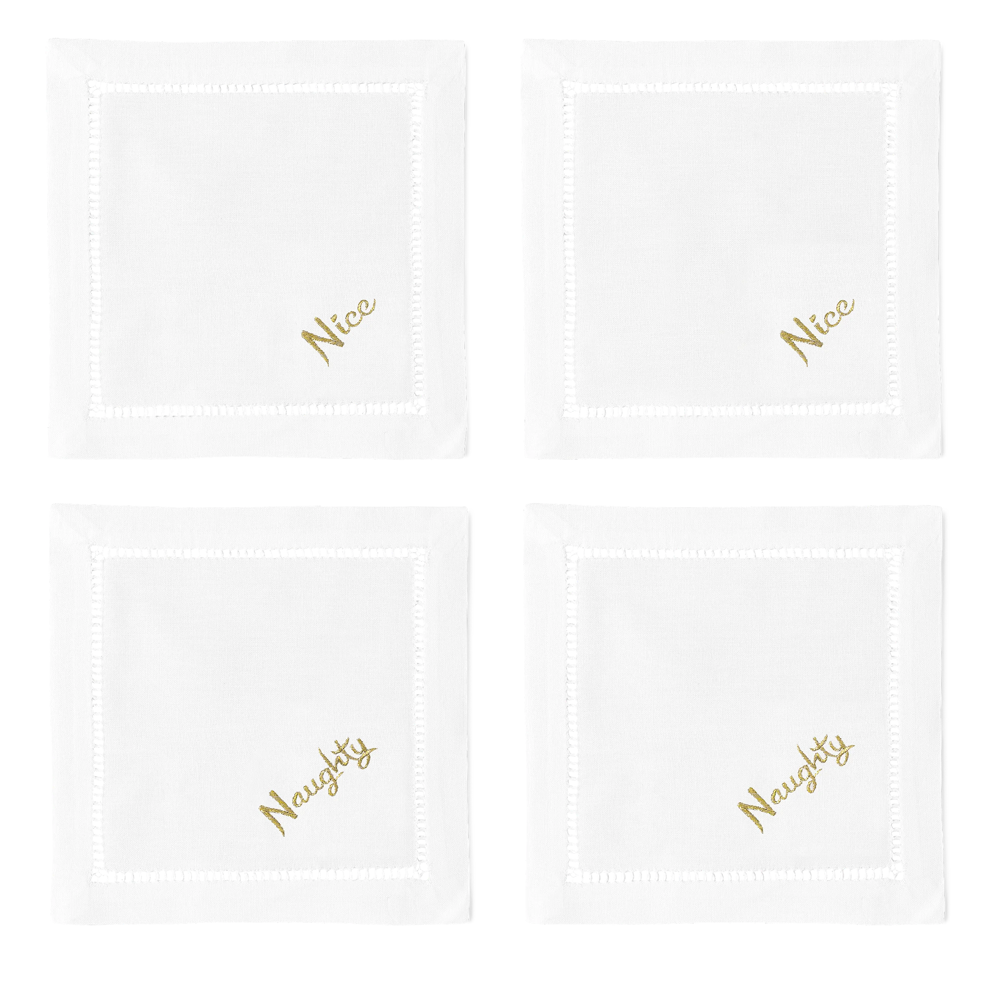 Naughty + Nice Cocktail Napkins