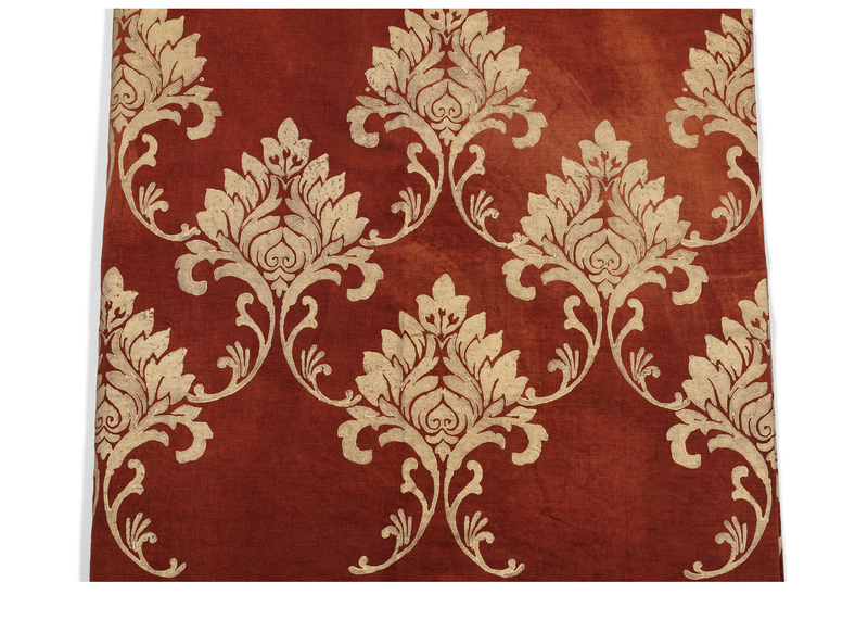 Isabella Tablecloth - Burnt Orange + Gold