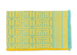 Kuba Beach Mat - Yellow + Turquoise