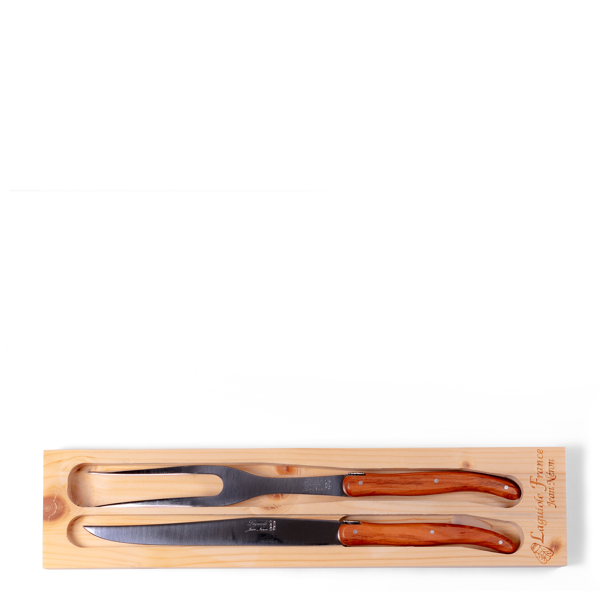 Carving Set - Olive Wood