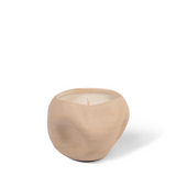 River Rock Candle - White
