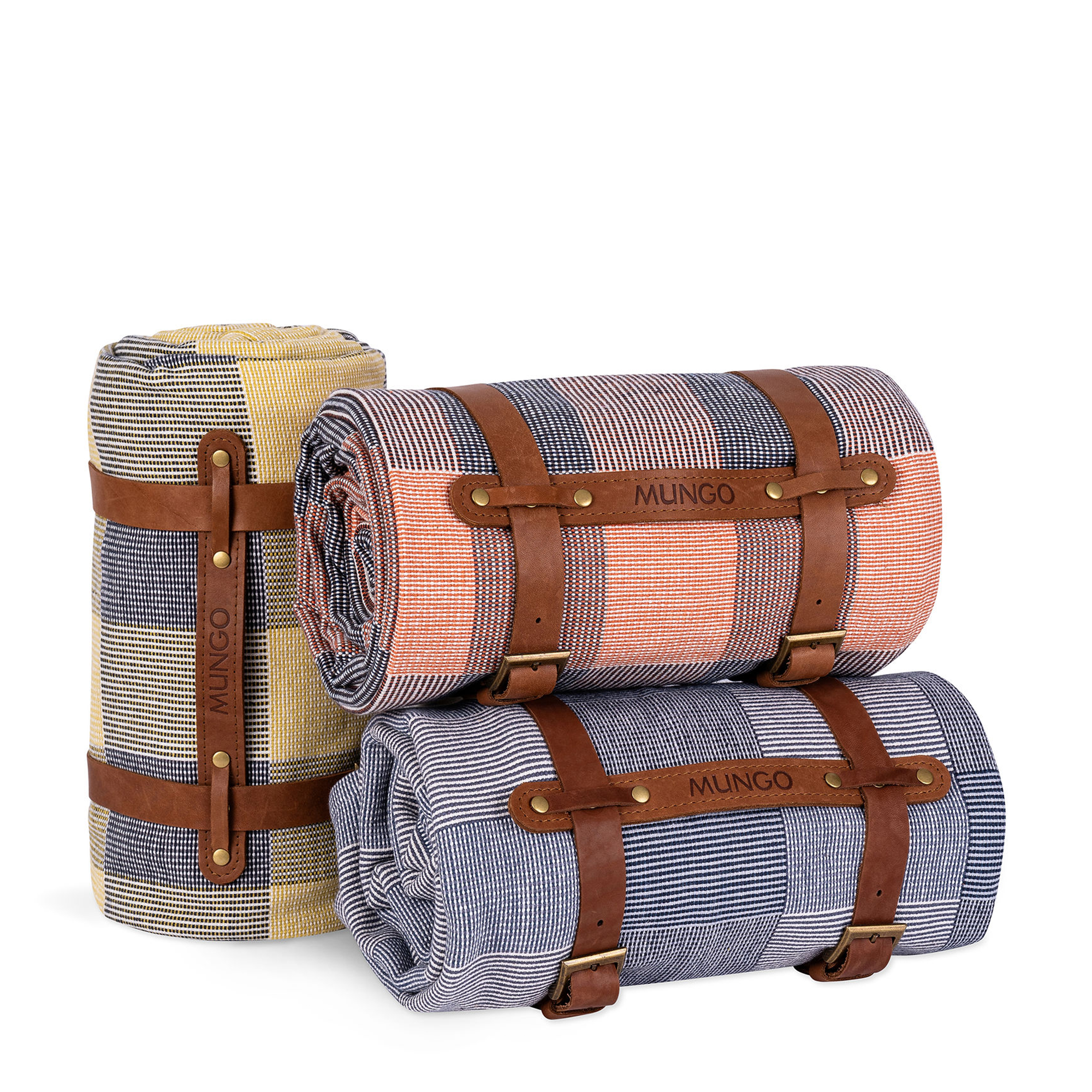 Picnic Blanket Cotton Rib Weave - Plum
