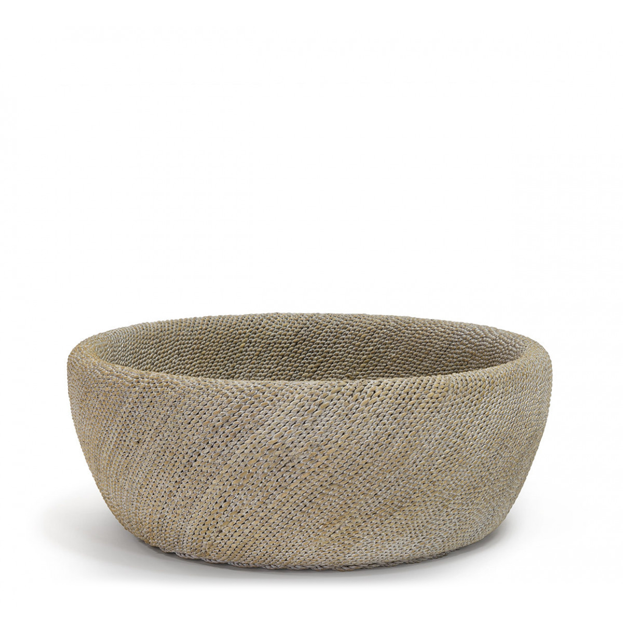 Nia Rope Bowl Large - White Sand