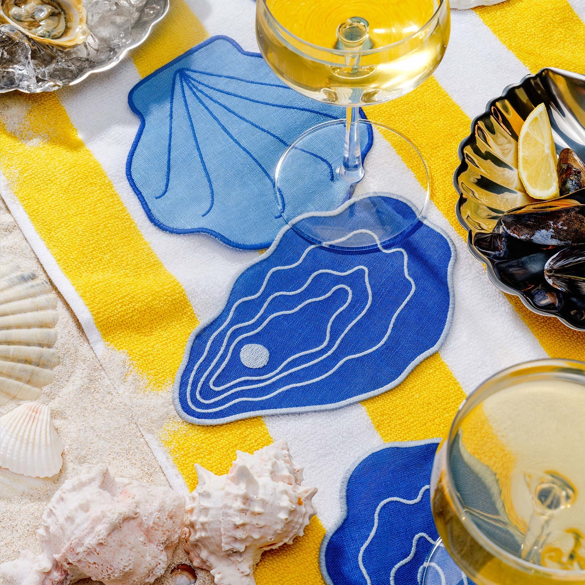 Shell Cocktail Napkins