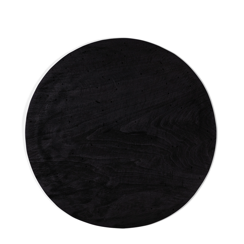 Circular Placemats - Black Wood
