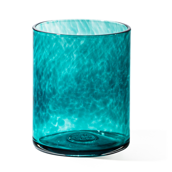 Sheer Drinking Glass - Turquoise