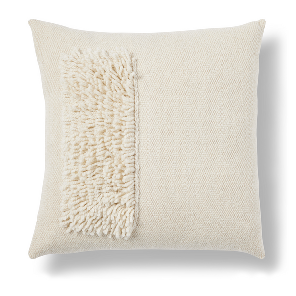 Zona Handwoven Pillow - Ivory