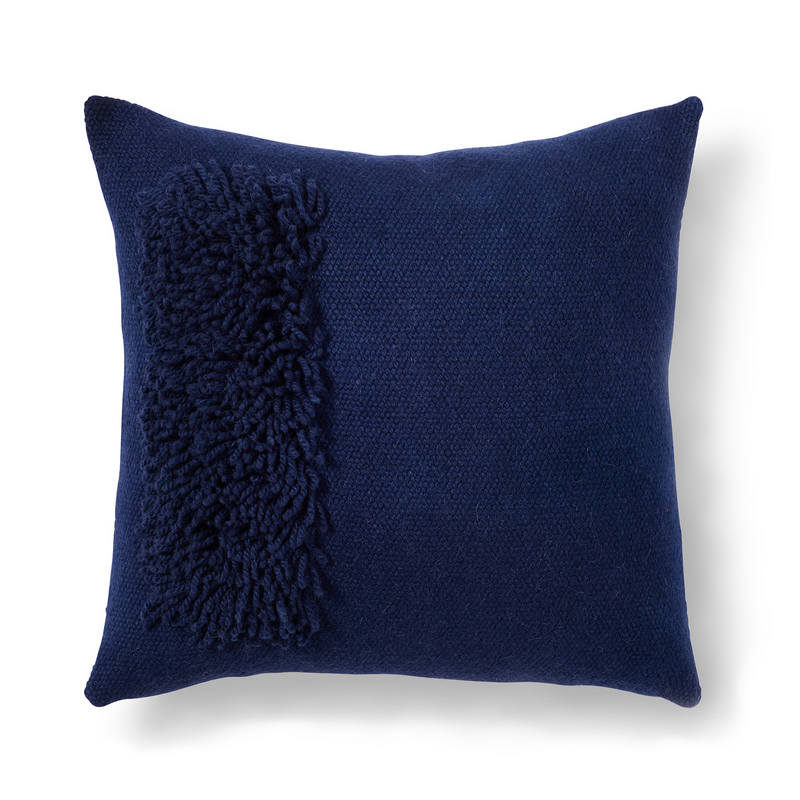 Zona Handwoven Pillow - Midnight Blue
