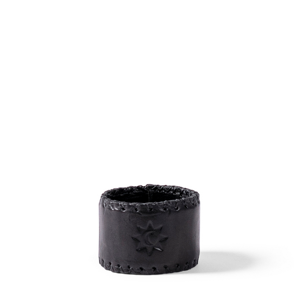 Leather Napkin Ring - Black