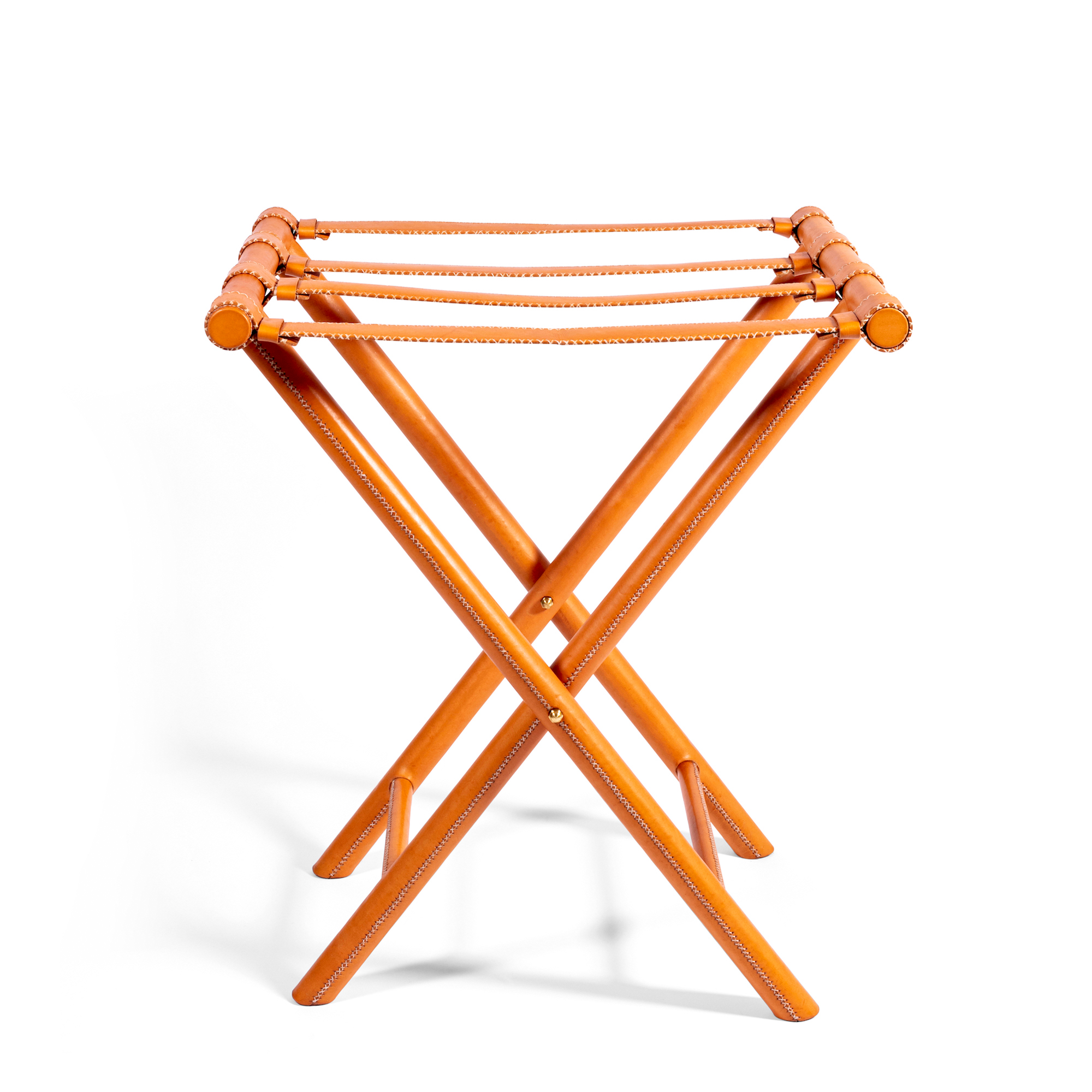 Leather luggage rack online