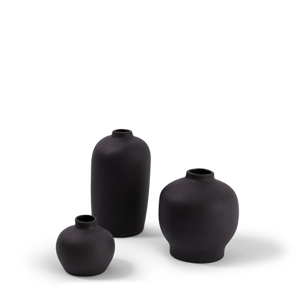 Ceramic Blossom Vase - Smoke