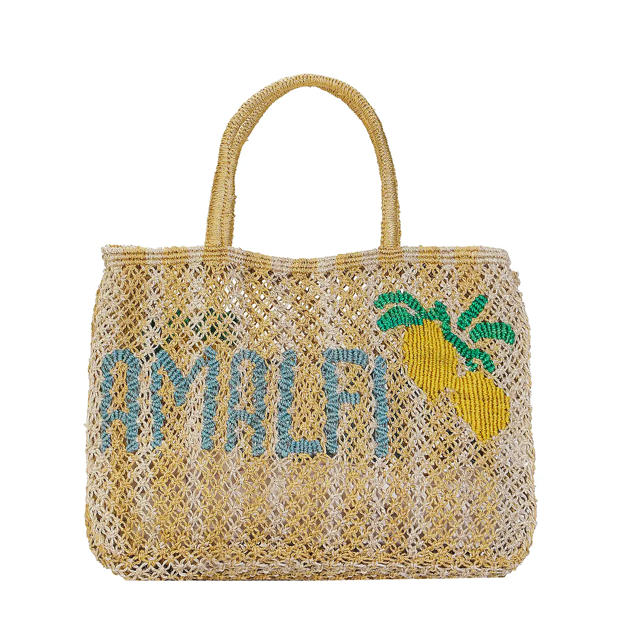 Amalfi Stripe Tote - Small Natural