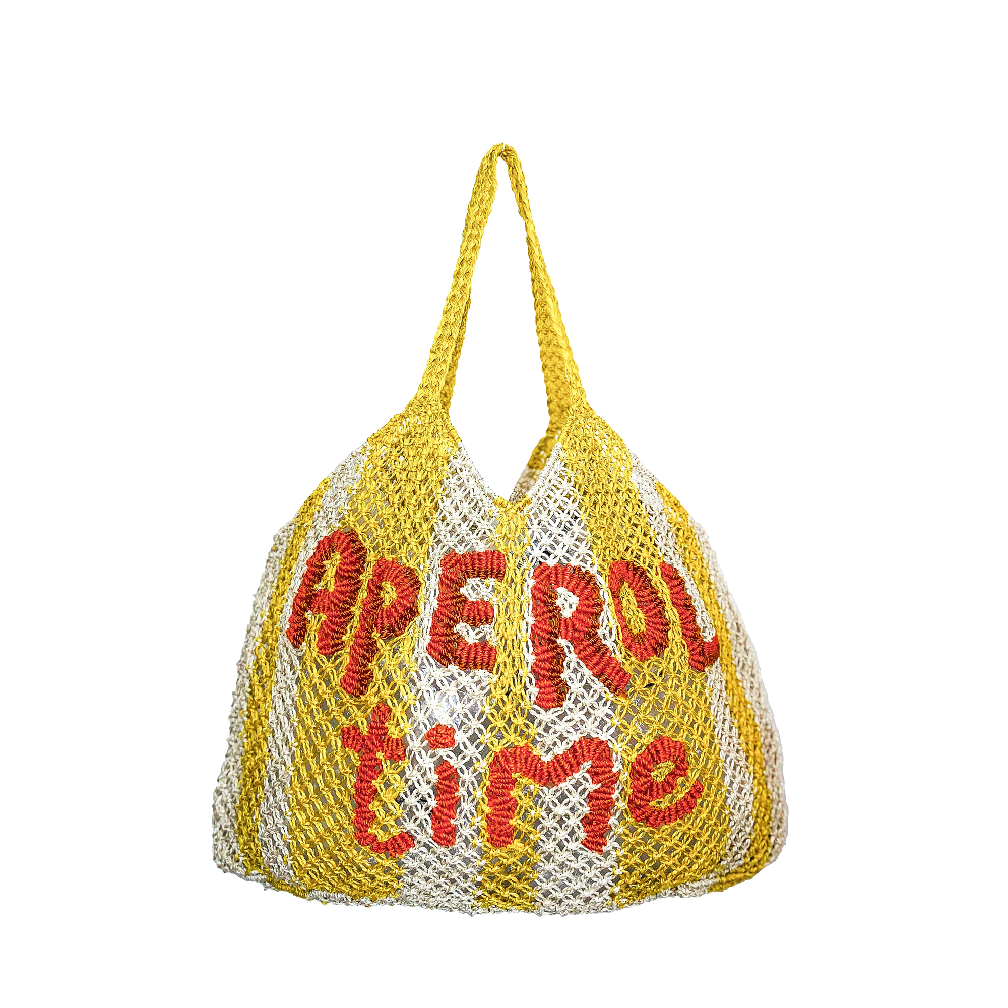 Aperol Time Stripe Tote - Drew Yellow