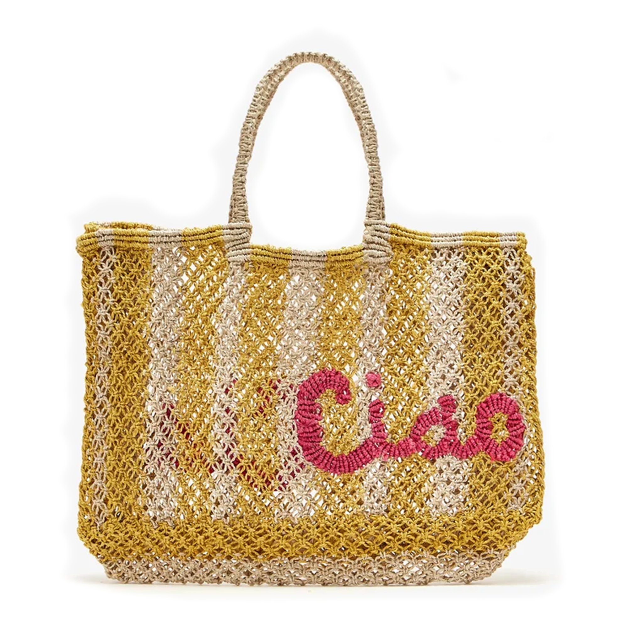 Ciao Stripe Tote - Lavinia Yellow + Natural