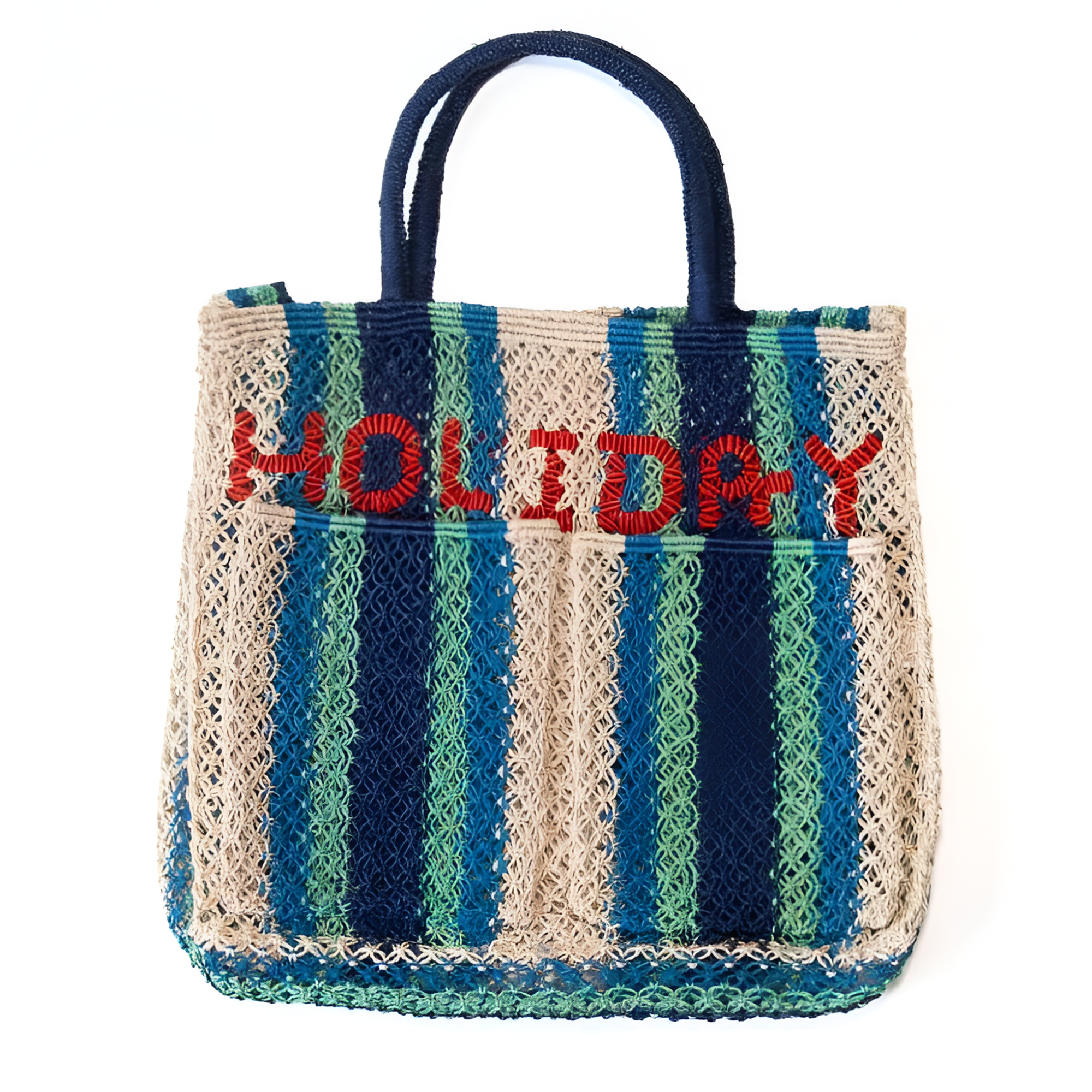 Holiday 2 Pocket Tote - Monty Navy