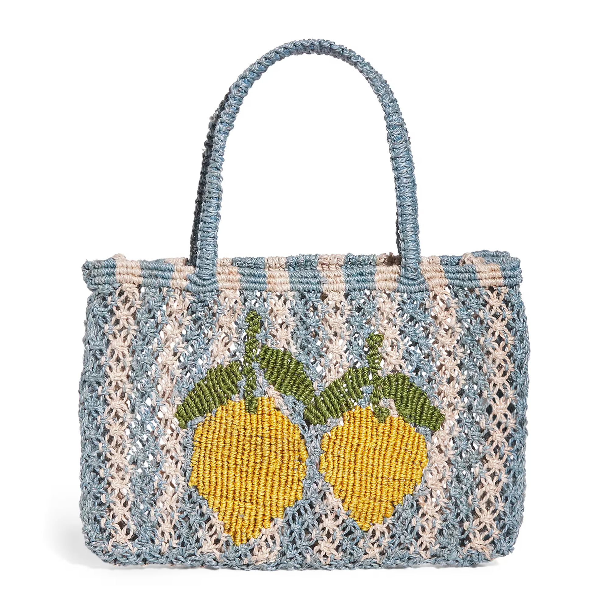 Double Lemon Stripe Tote - Tracy Sky