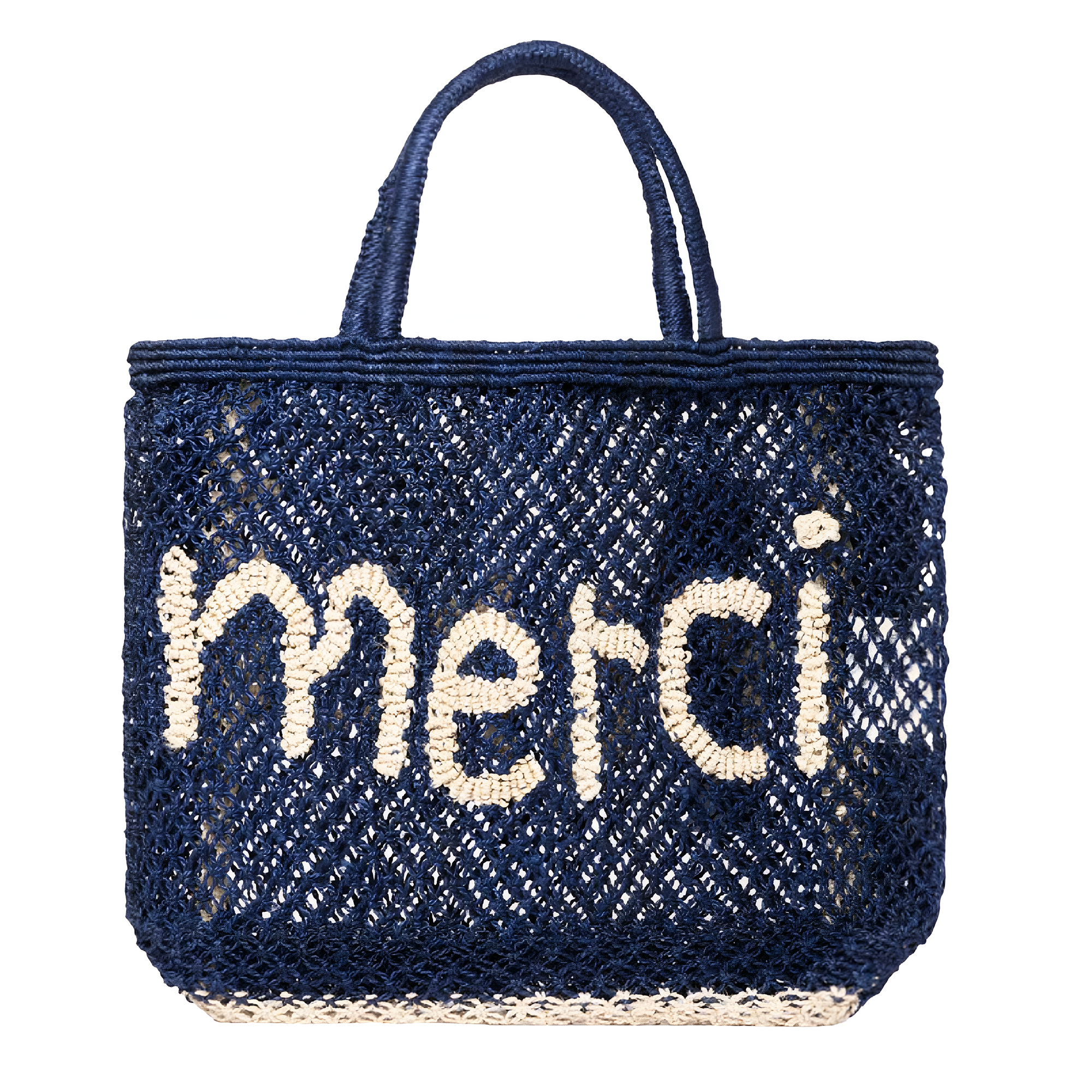 Merci Tote Dark Navy + Natural - Large