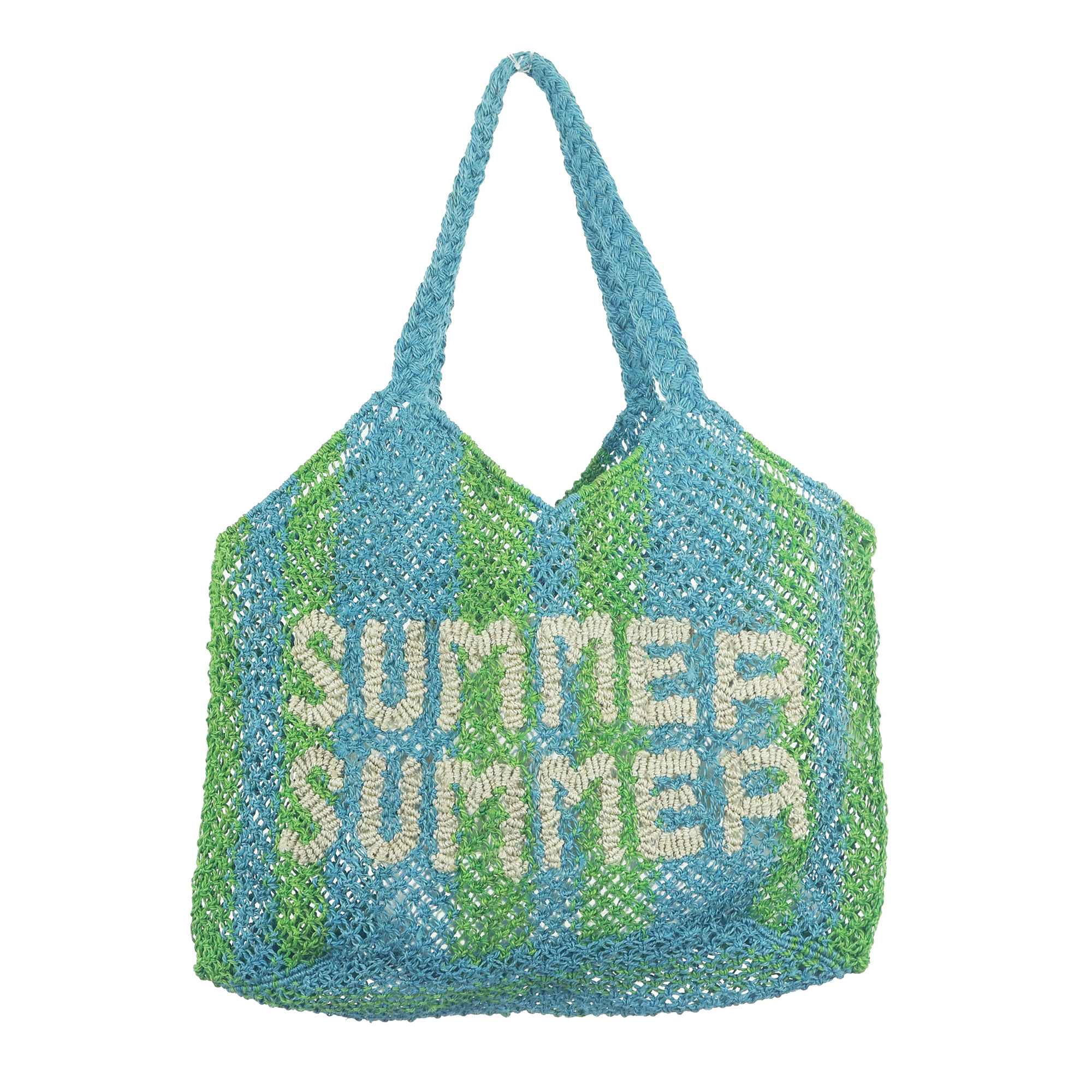 Summer Summer Stripe Tote - Drew Sky + New Green
