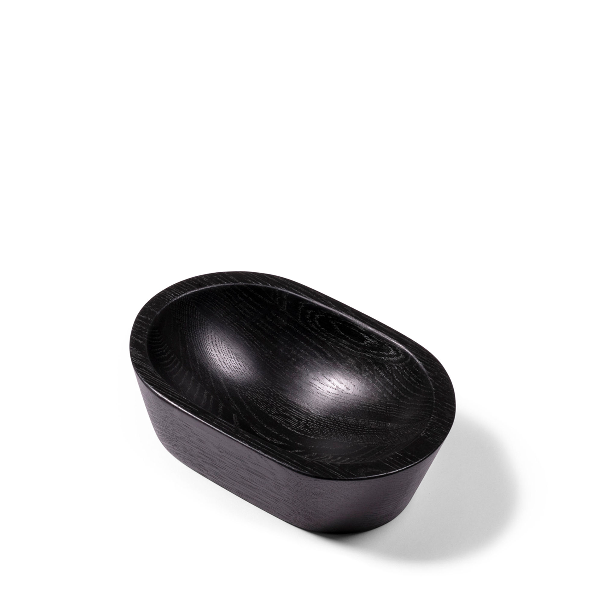 Oval Bowl - Ebonized Oak