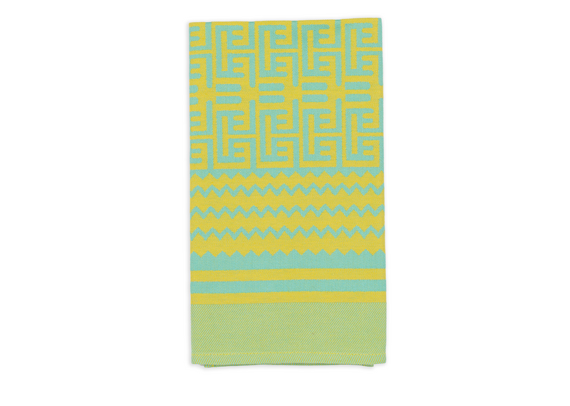 Penta Tea Towel - Geometric Lemon