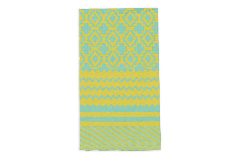 Penta Tea Towel - Geometric Lemon