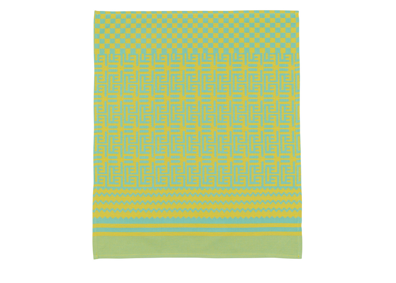 Penta Tea Towel - Geometric Lemon