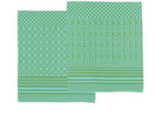 Penta Tea Towel - Geometric Lime