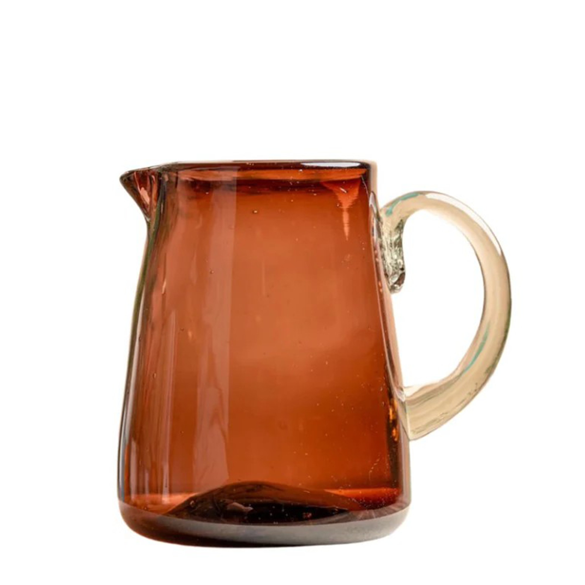 Handblown Glass Pitcher - Tamarind