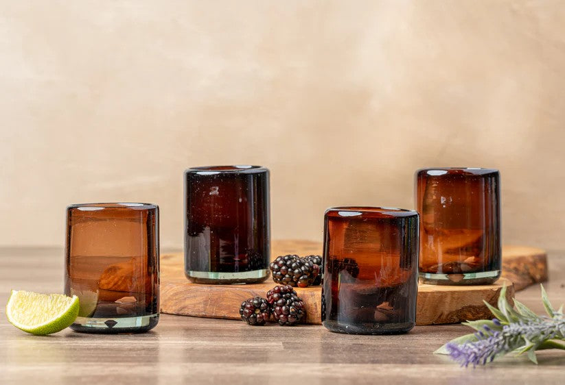 Handblown Shooter Glass - Tamarind