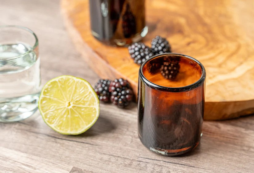 Handblown Shooter Glass - Tamarind