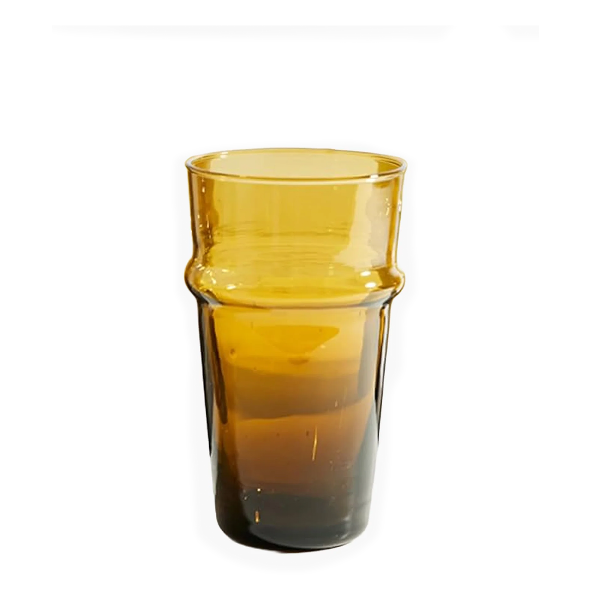 Moroccan Beldi Glassware - Amber