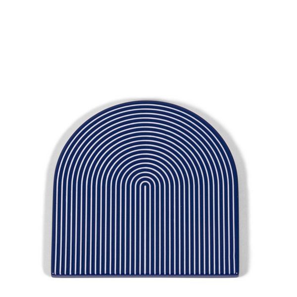 Lacquer Coasters - Navy + White