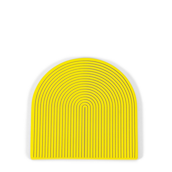 Lacquer Coasters - Yellow + Grey