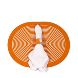 Horn + Lacquer Napkin Ring - Orange