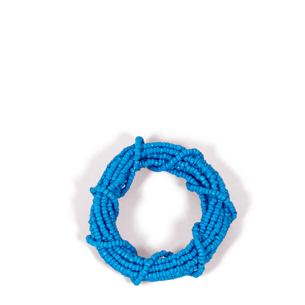 Twist Beaded Napkin Ring - Turquoise