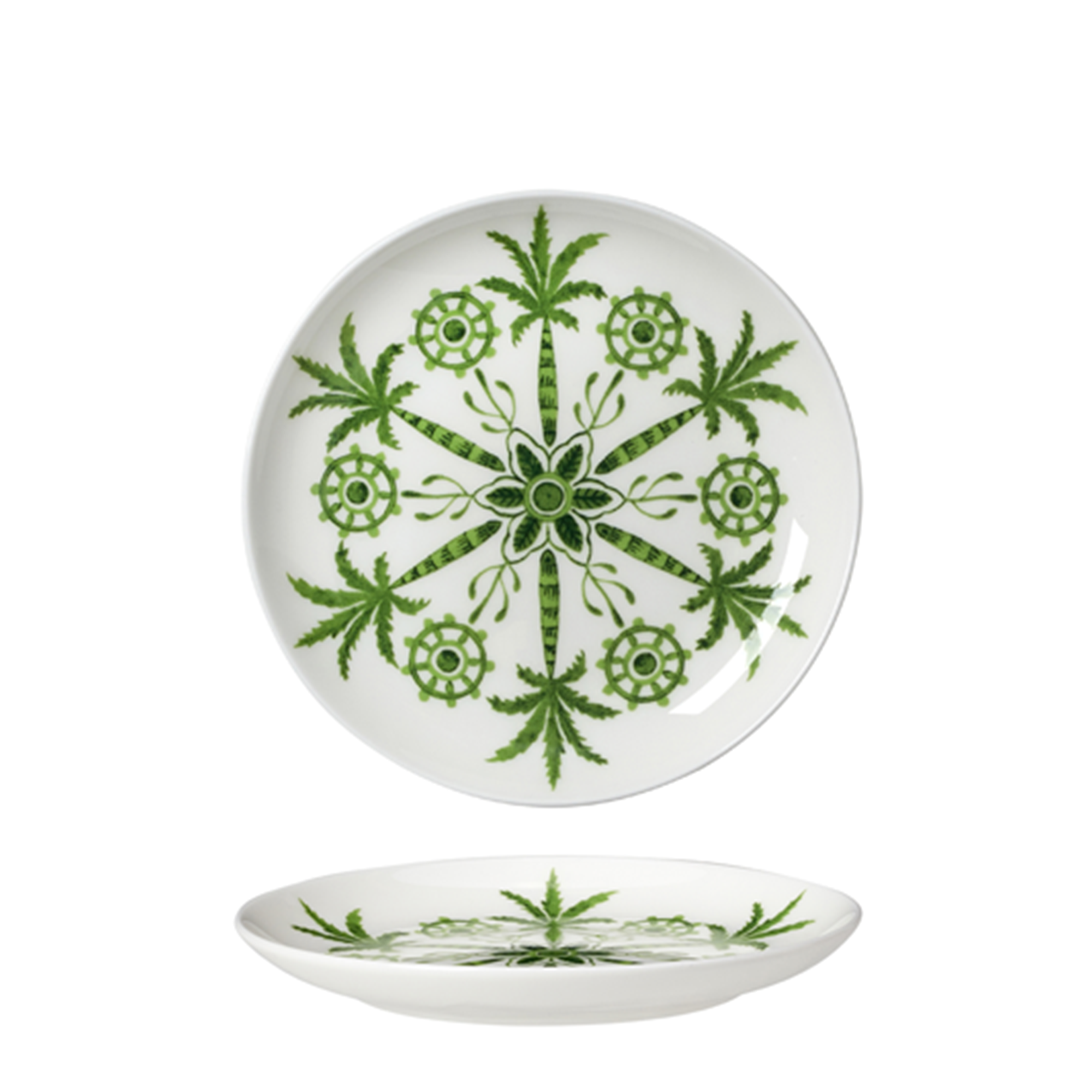 Sultan’s Garden Butter Dish — Green