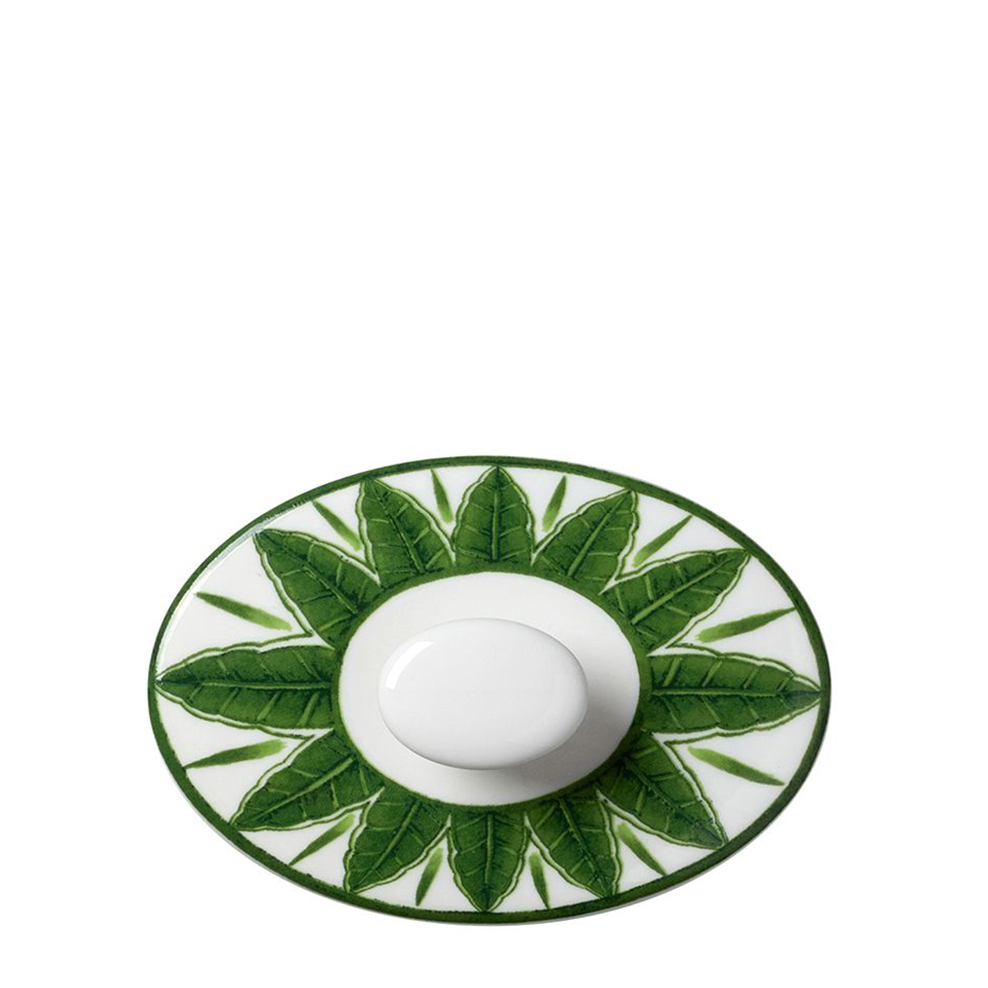 Sultan’s Garden Oval Sugar Pot + Lid  — Green