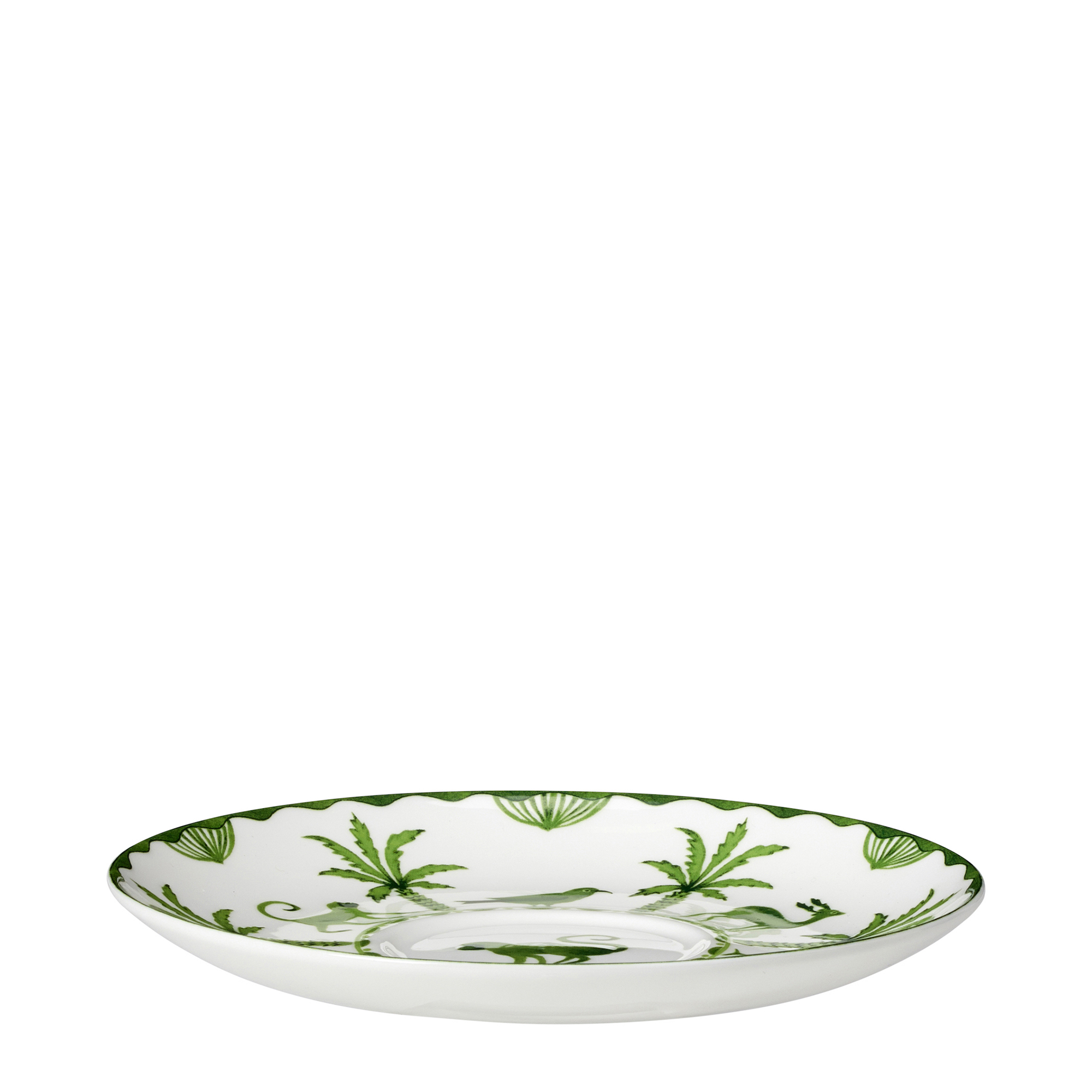 Sultan’s Garden Tea Cup Saucer — Jungle Green